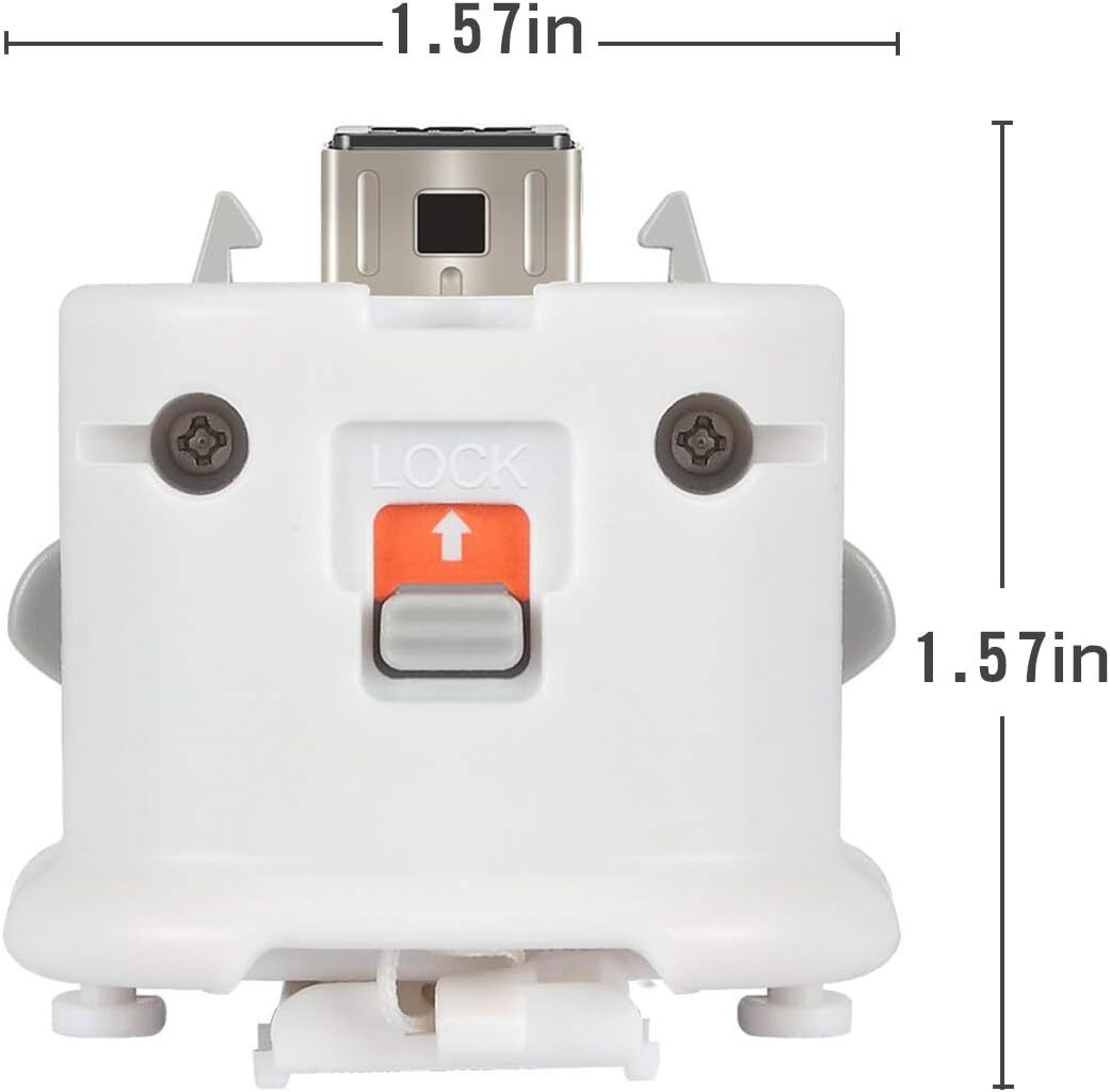1/ 2 Pack Motion Plus Sensor Adapter Replace For Nintendo Wii / Wii U Controller