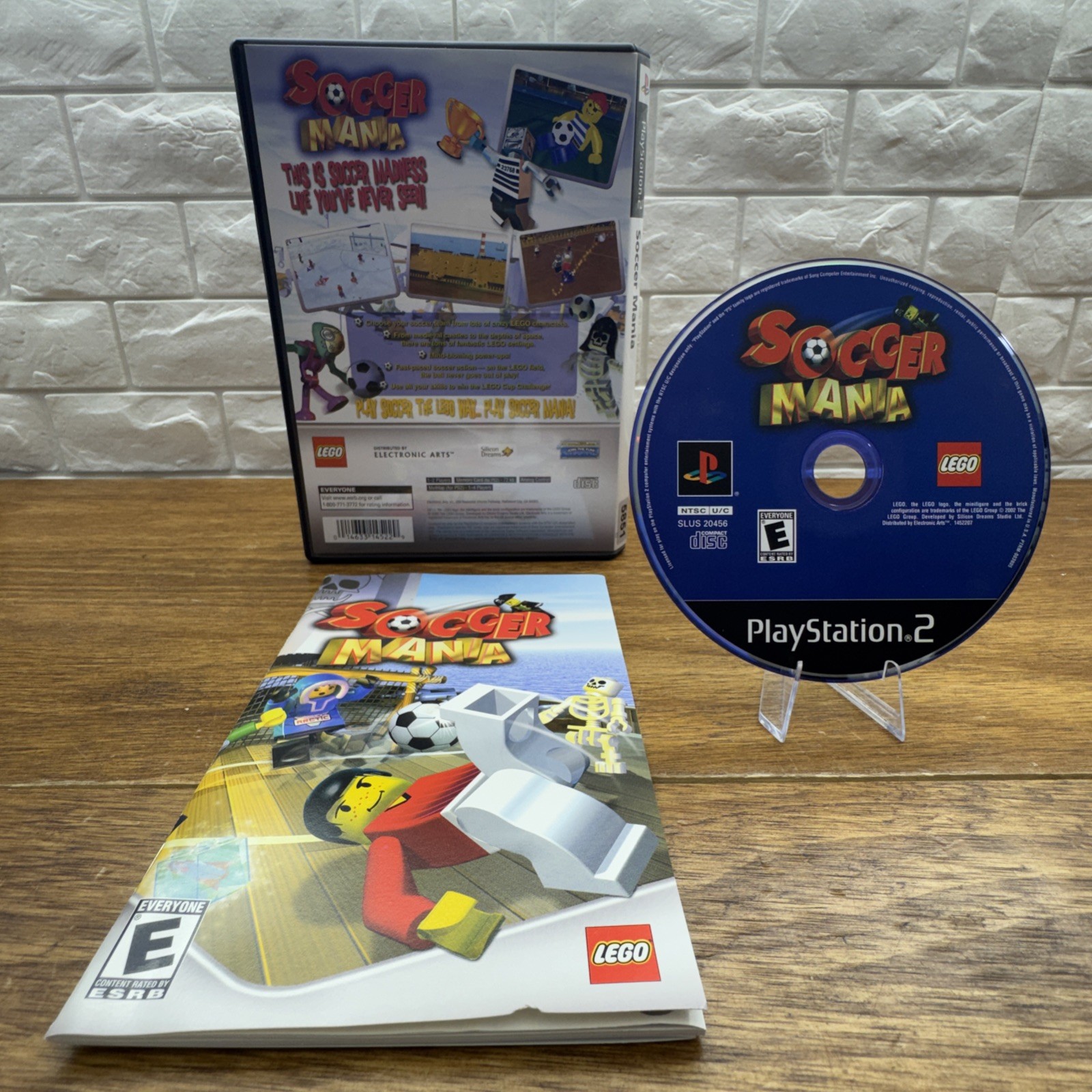 Soccer Mania (Sony PlayStation 2, 2002) CIB w/Manual & Reg Card Tested Working