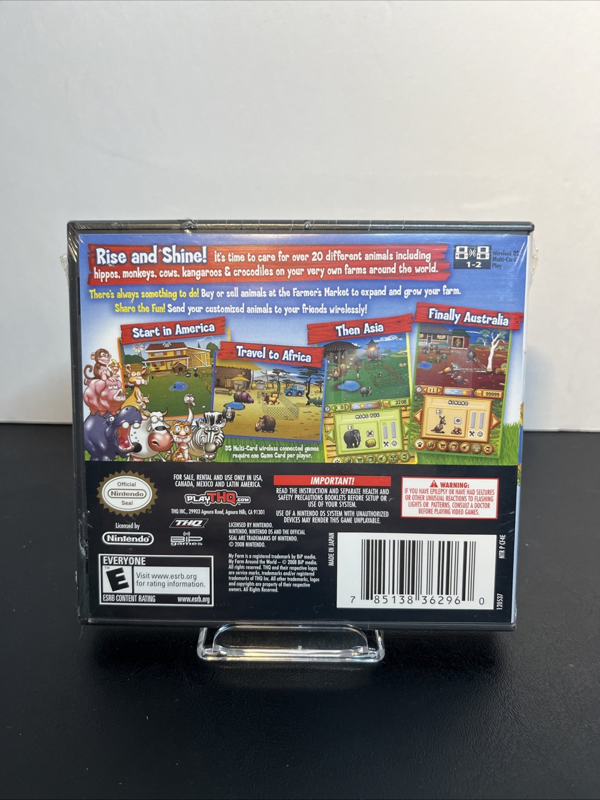 New Sealed Nintendo DS My Farm Around the World Sealed Video Game 20+ Animals