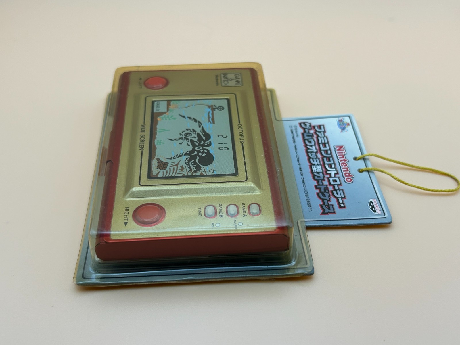 NO GAME Nintendo Game & Watch Banpresto Card Case OCTOPUS Sealed NOS
