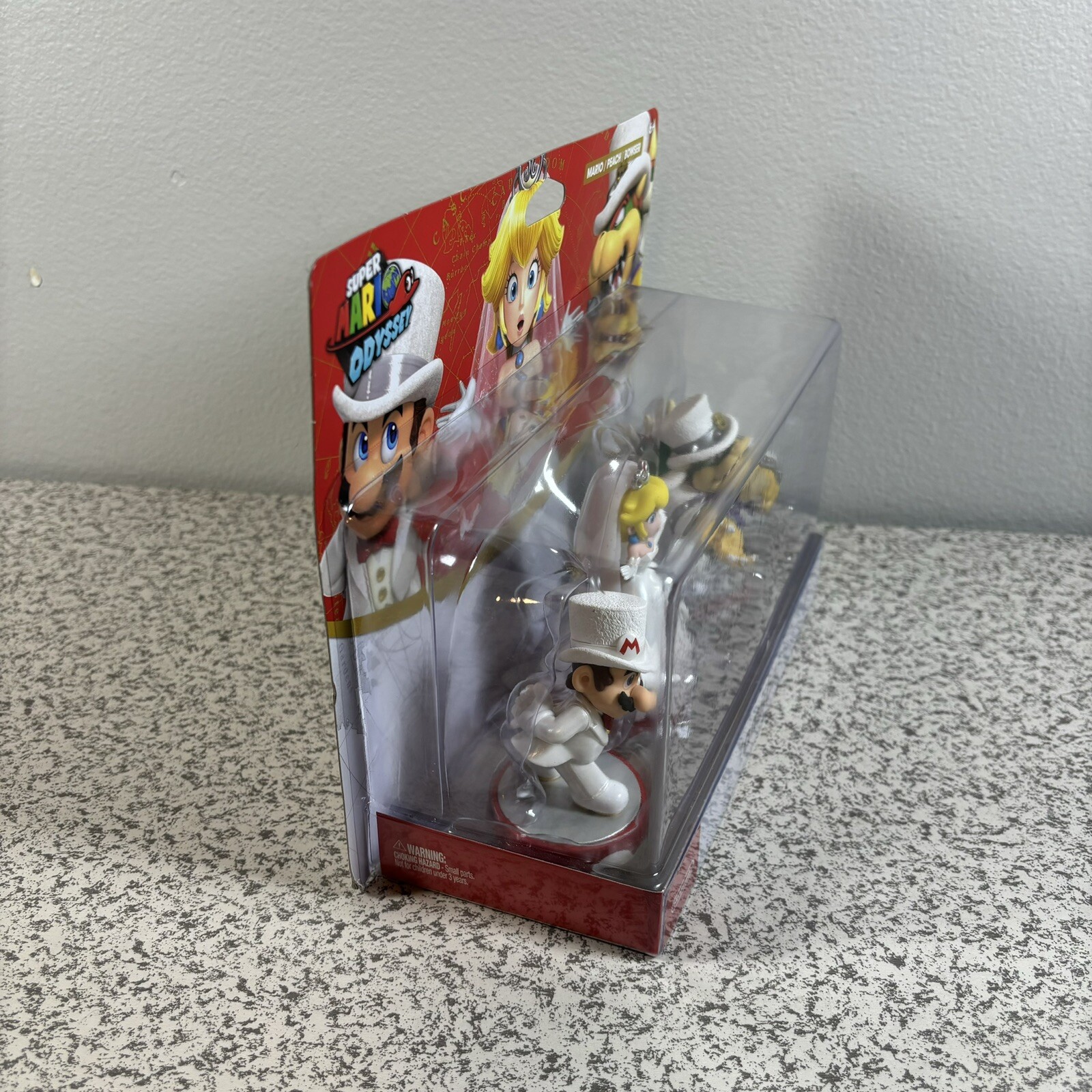 Nintendo amiibo Super Mario Odyssey Peach Bowser Wedding 3 Pack Figures NEW