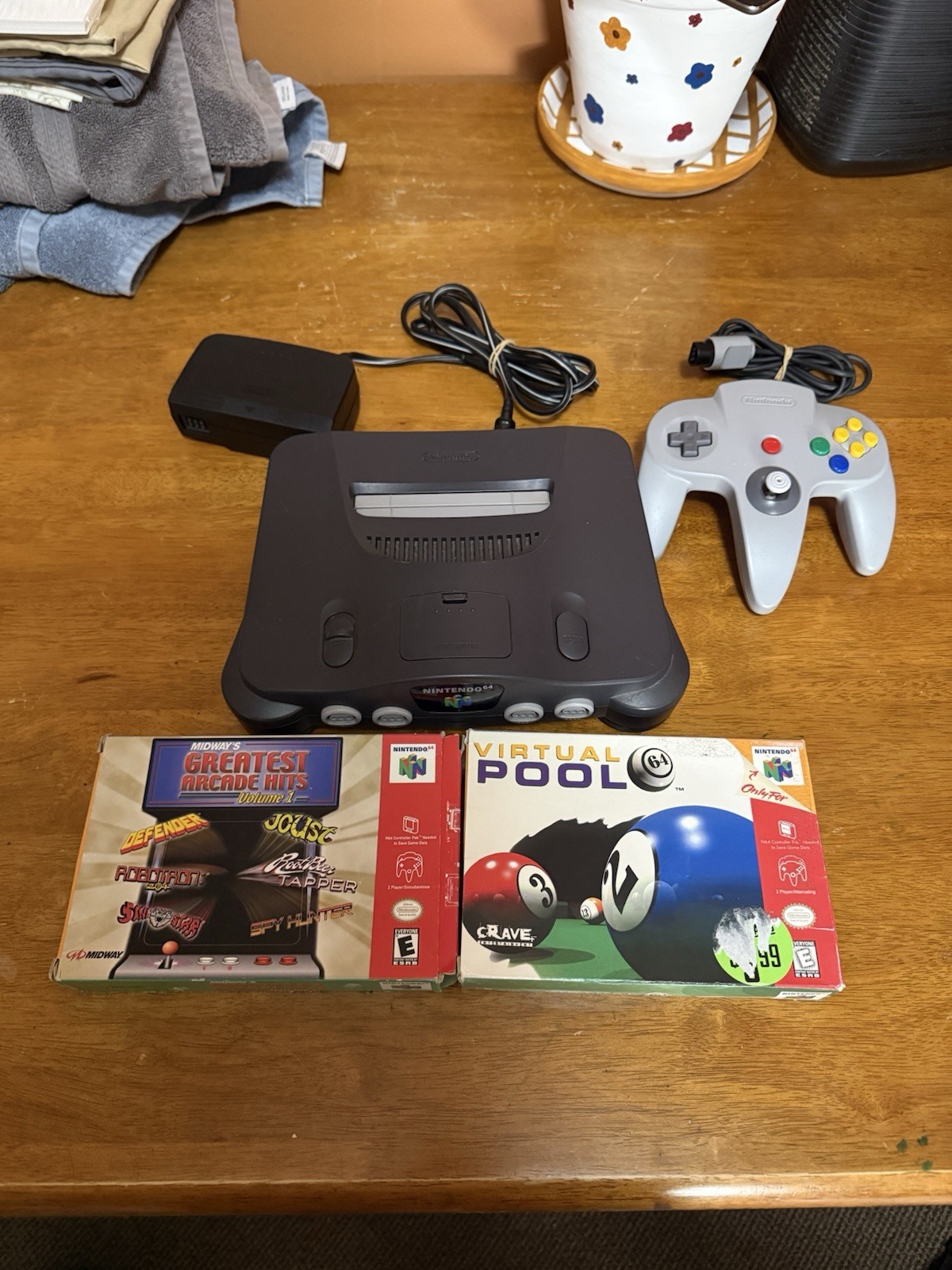 Nintendo 64 Home Console – Black NO AV CABLES