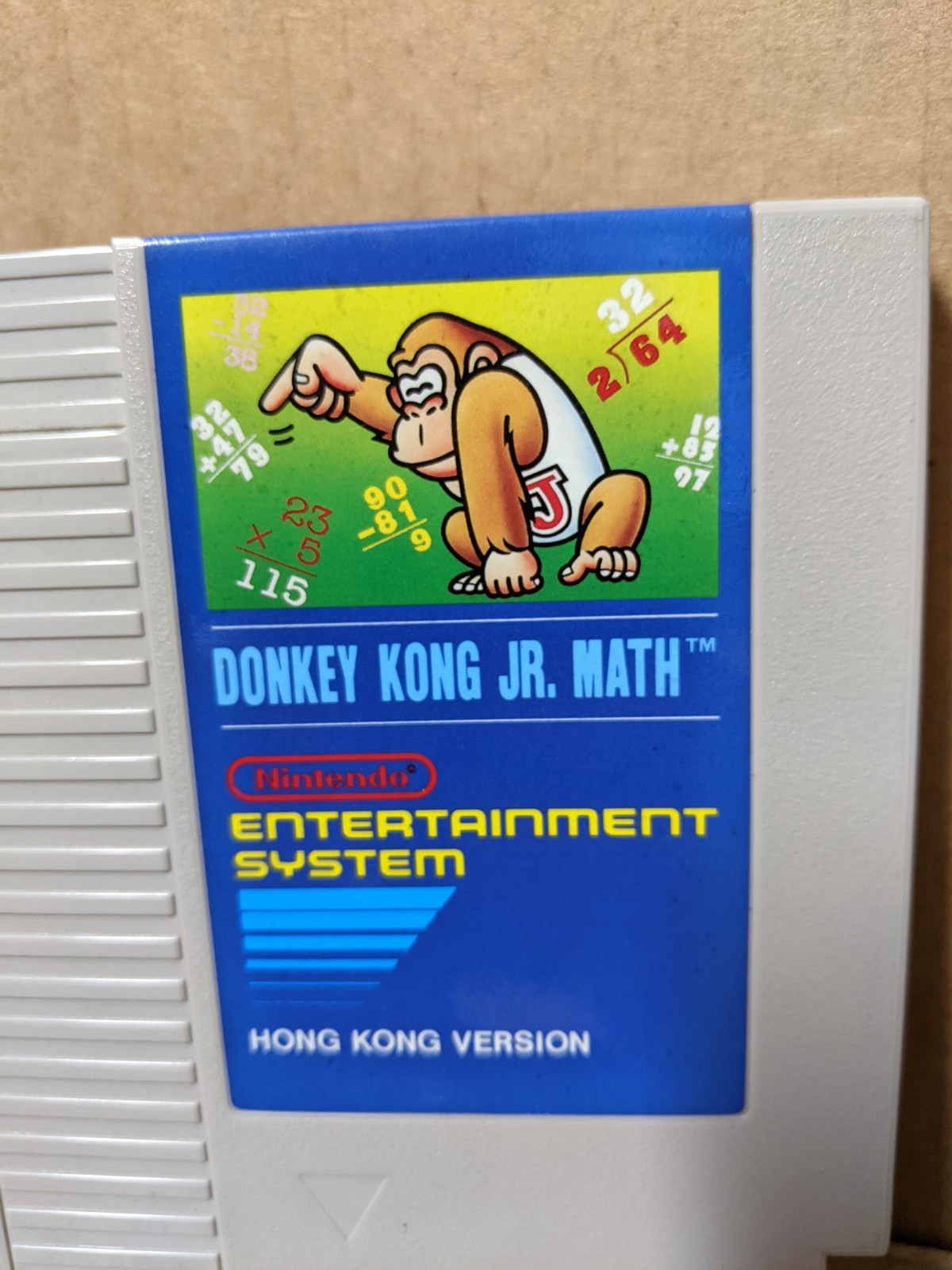 Donkey Kong Jr. Math Hong Kong Version for Nintendo NES