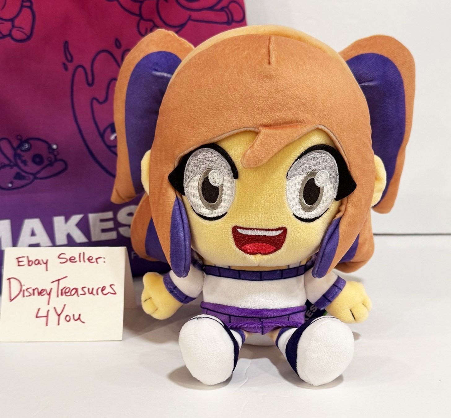 Makeship Plush LYNA PELUCHE YouTube Anime Cartoon Video Game Animator Rare NEW