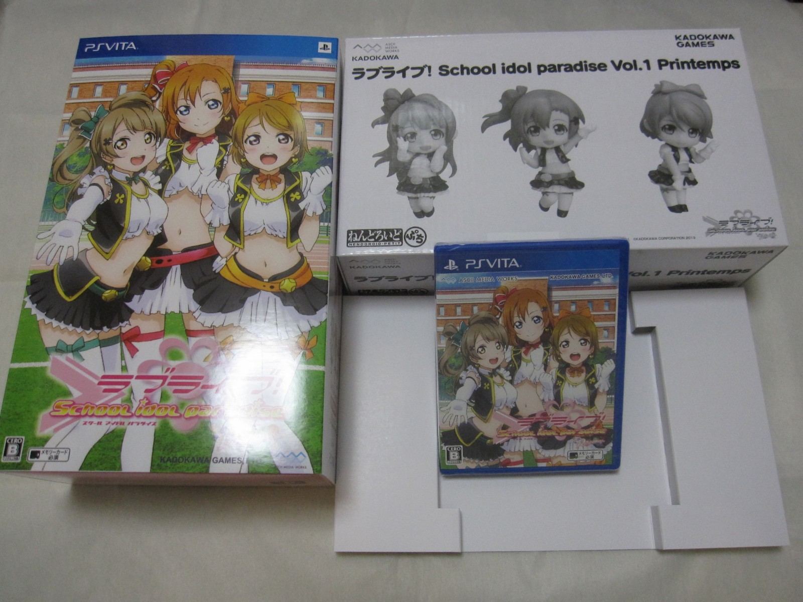 New 7-14 Days to USA Gamers Limited BOX Vita Love Live School idol Vol.1-3 Japan