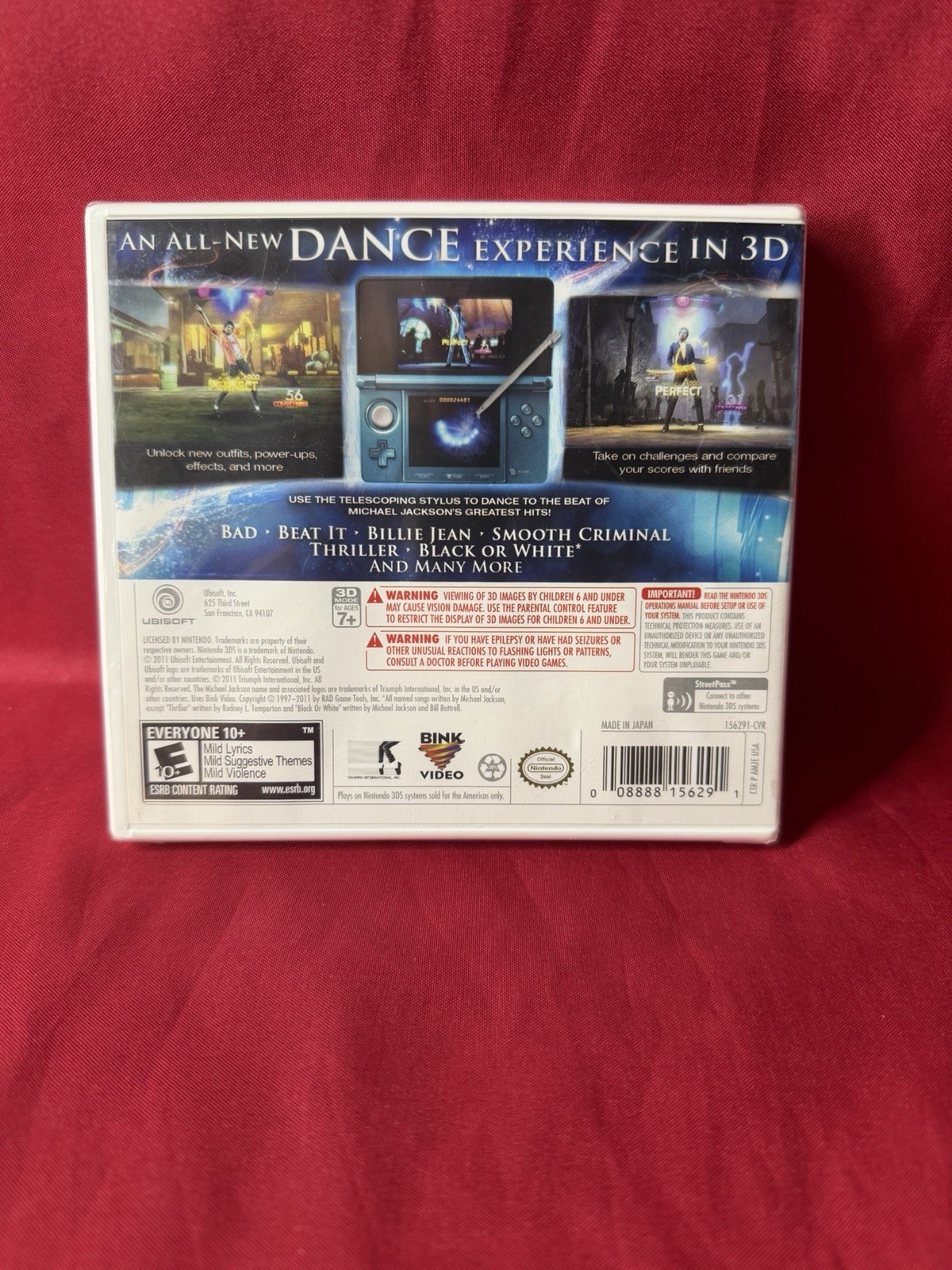 Michael Jackson: The Experience 3D (3DS) – NEW SEALED – No Damage Or Tears