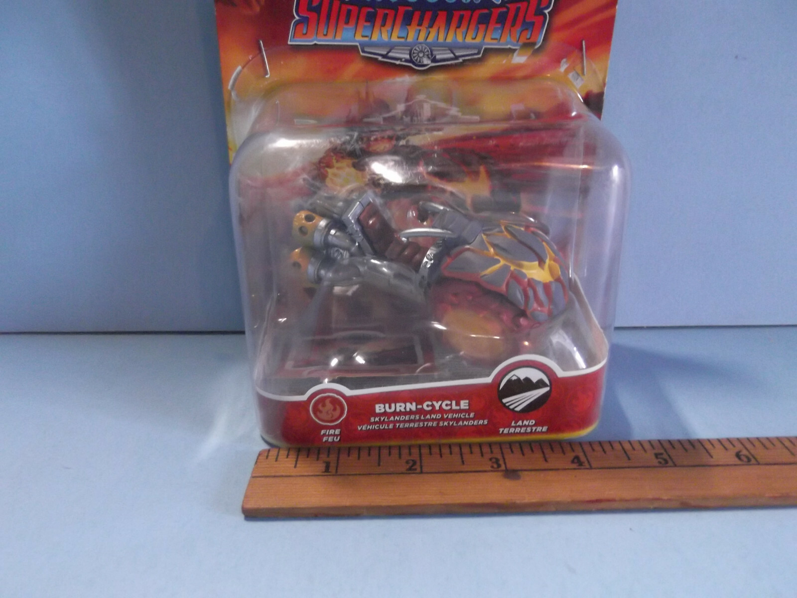 Skylanders superchargers burn cycle “new but packaging came unglued from card”