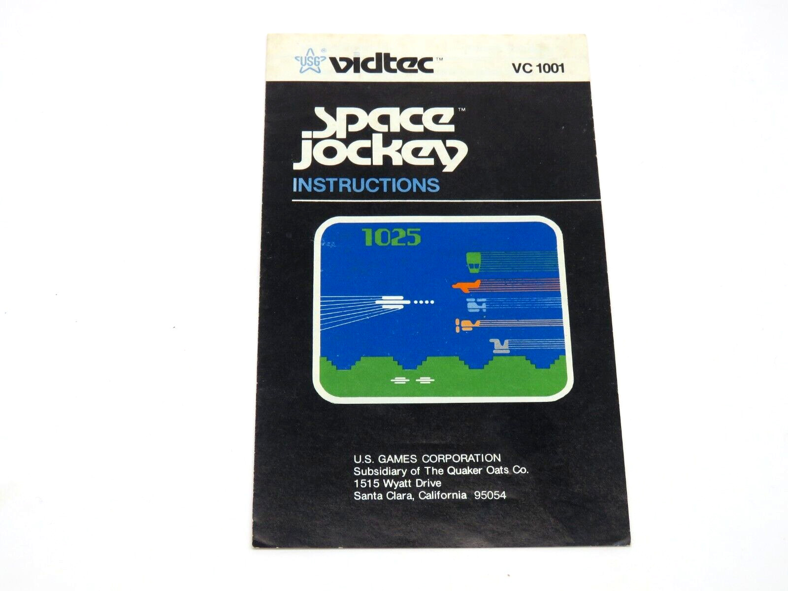 Space Jockey (Atari 2600, 1982) By Vidtec (Cartridge & Manual) NTSC