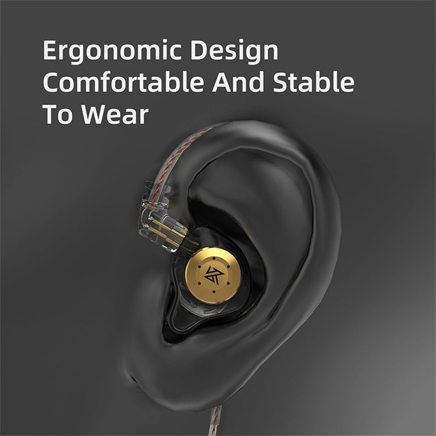 Stylish KZ EDX PRO Gaming Headphones – Sound Isolation & Comfort Fit