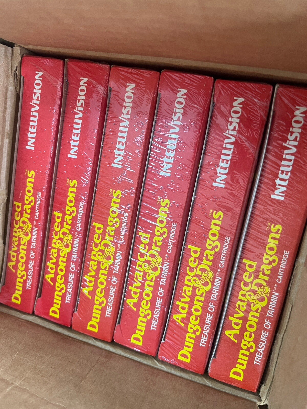 Advanced Dungeon&Dragon Treasure Tarmin Intellivision Factory Box 6 Sealed Games