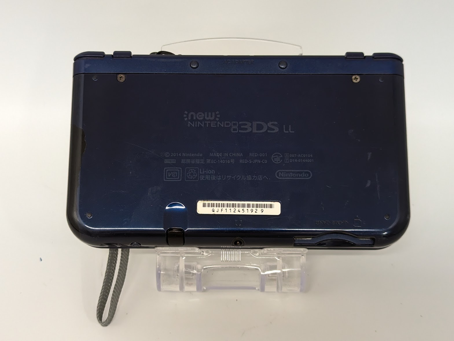 B289 Nintendo new 3DS LL XL console Metallic Blue Japan w/pen adapter fx