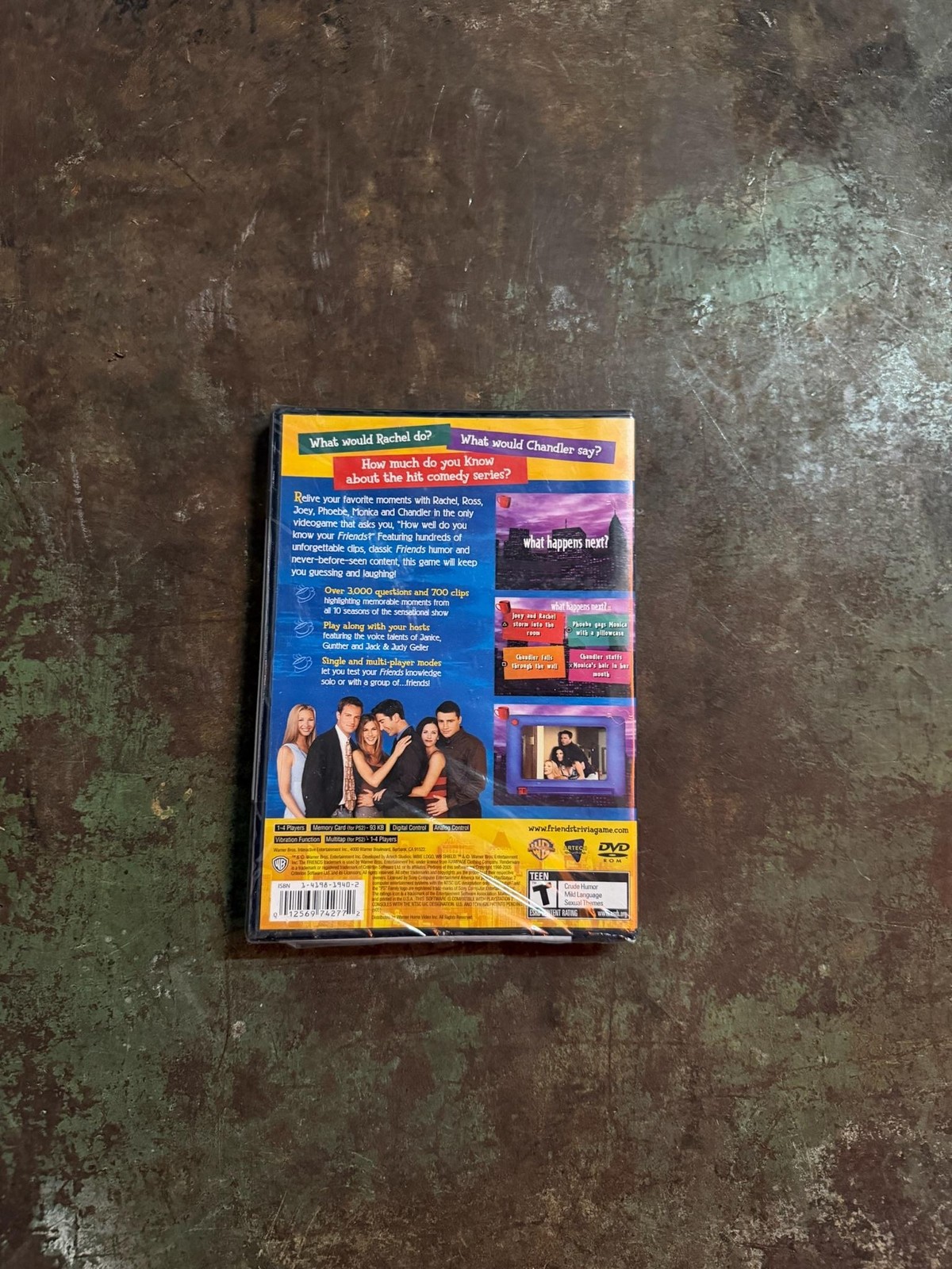 Friends: The One With All The Trivia PS2 Game Warner Bros. NTSC-U/C T-Teen