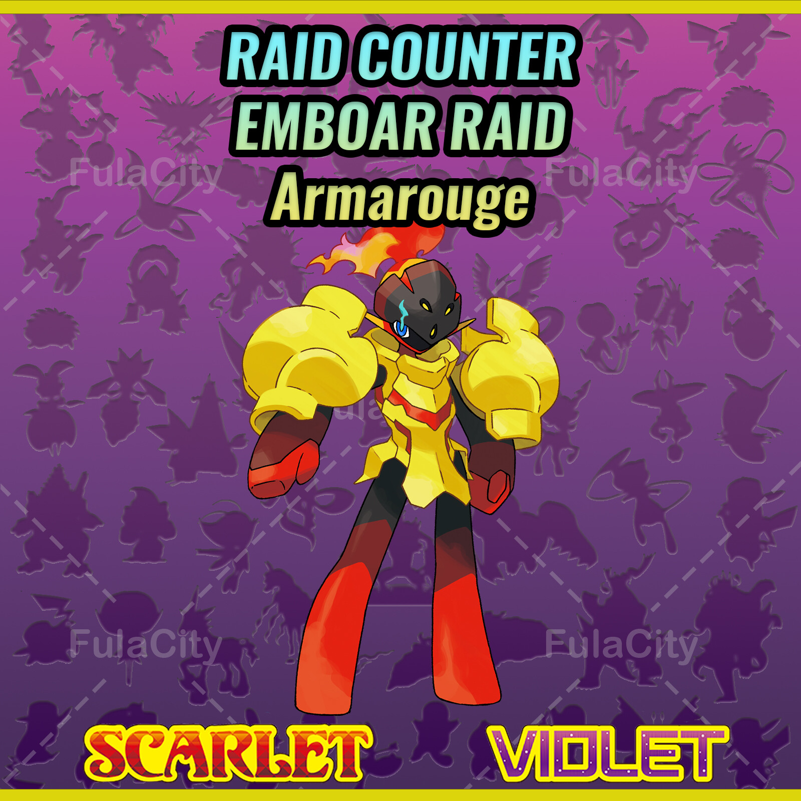 ARMAROUGE ⚡ EMBOAR TERA ⚡RAID COUNTER ⚡ SCARLET VIOLET ⚡ CUSTOM AVAILABLE