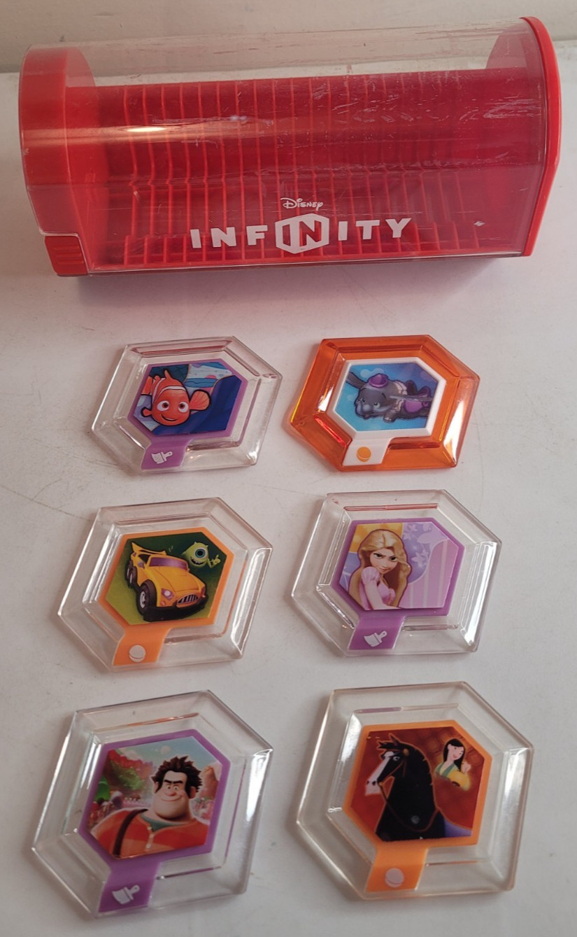 Disney Infinity Power Disc Capsule with 6 Power Discs Lot