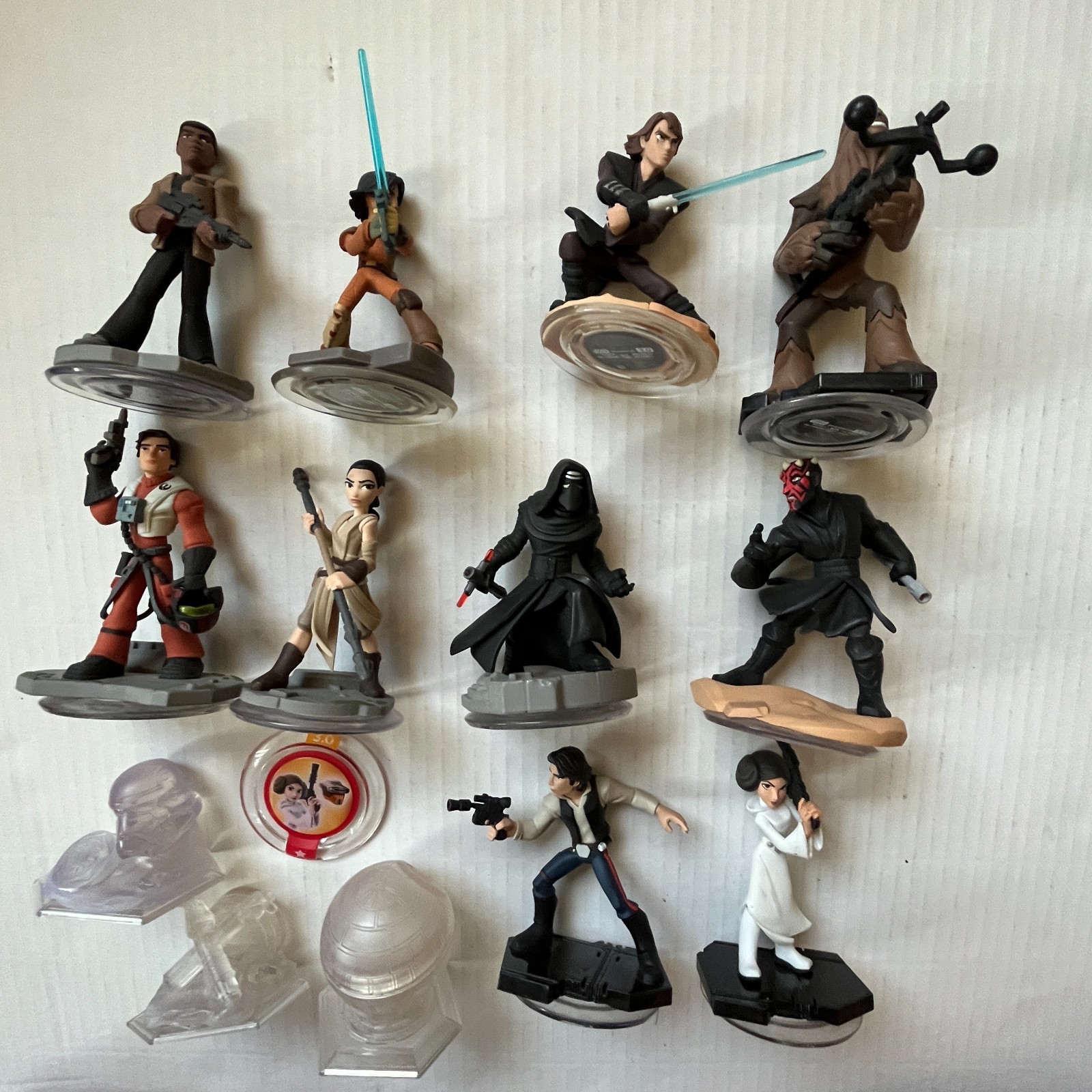 Star Wars Disney Infinity 3.0 with 10 Figures & 3 Playset Crystals Lot Bundle