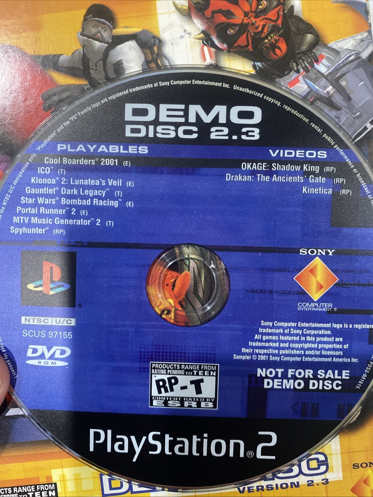 Demo Disc Version 2.3 (Playstation 2, 2001) PS2
