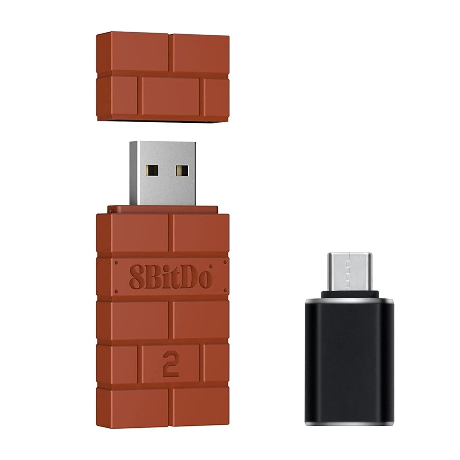8Bitdo USB Wireless Bluetooth Adapter 2 for Windows Mac Raspberry Pi Switch US