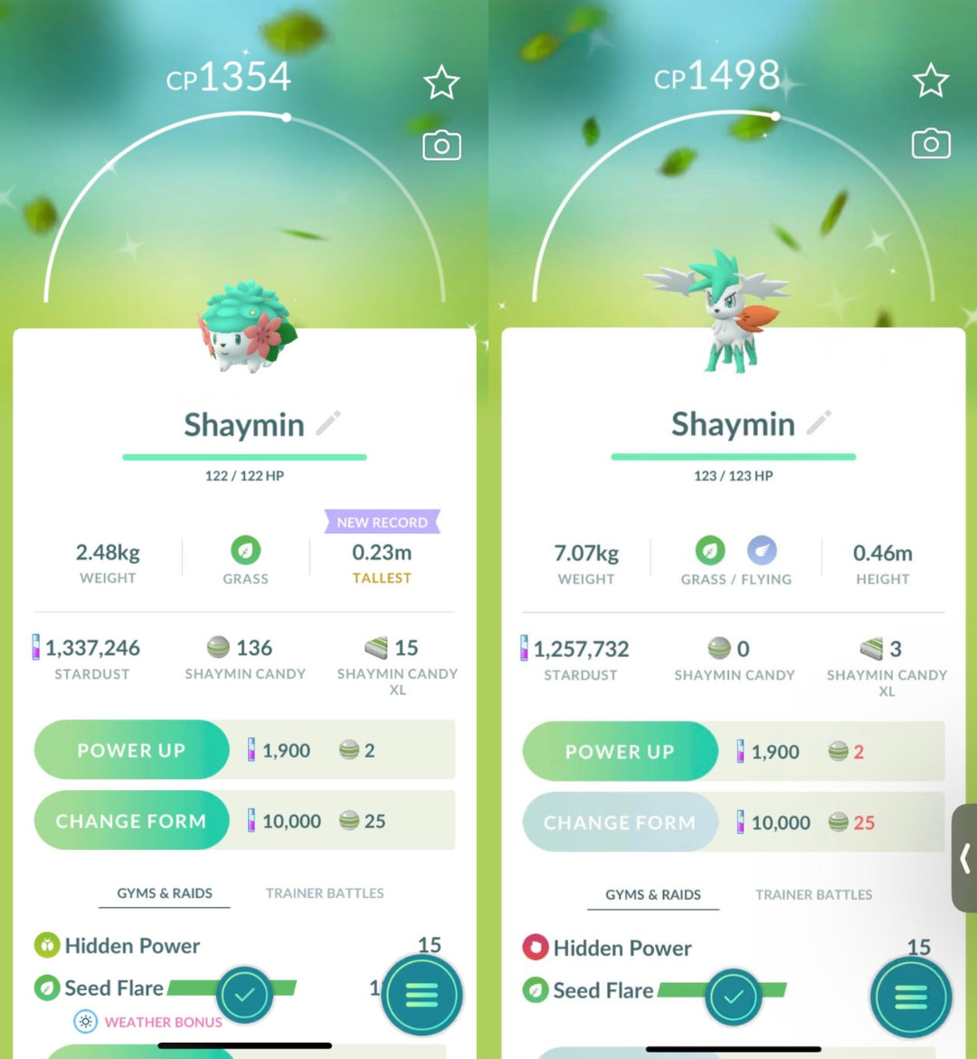 Rare 2 Shaymin Pokémon – Land Form Sky Form – 100% Authentic – GO to Home