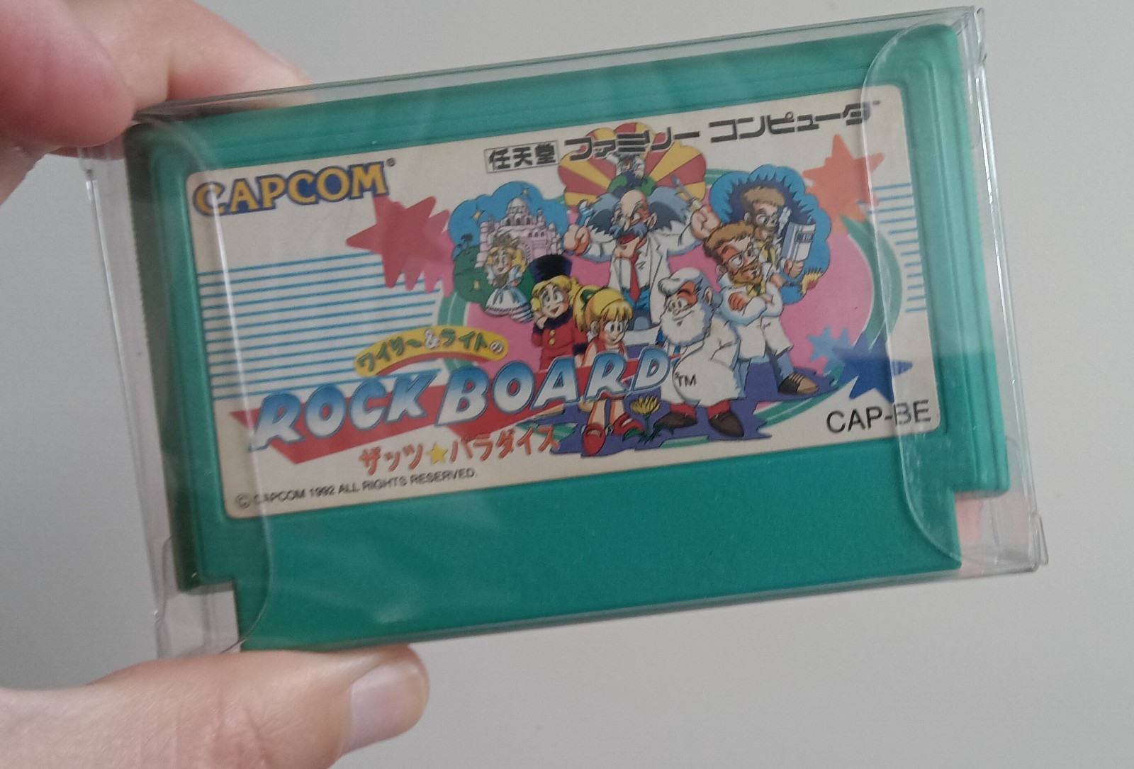 ROCKBOARD Famicom NES Nintendo Entertainment Cart. JAPANESE MEGAMAN BOARD GAME!