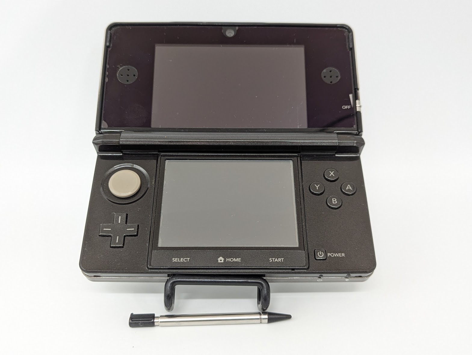 B513 Nintendo 3DS console Cosmo Black Japan w/box pen manual adapter AR card