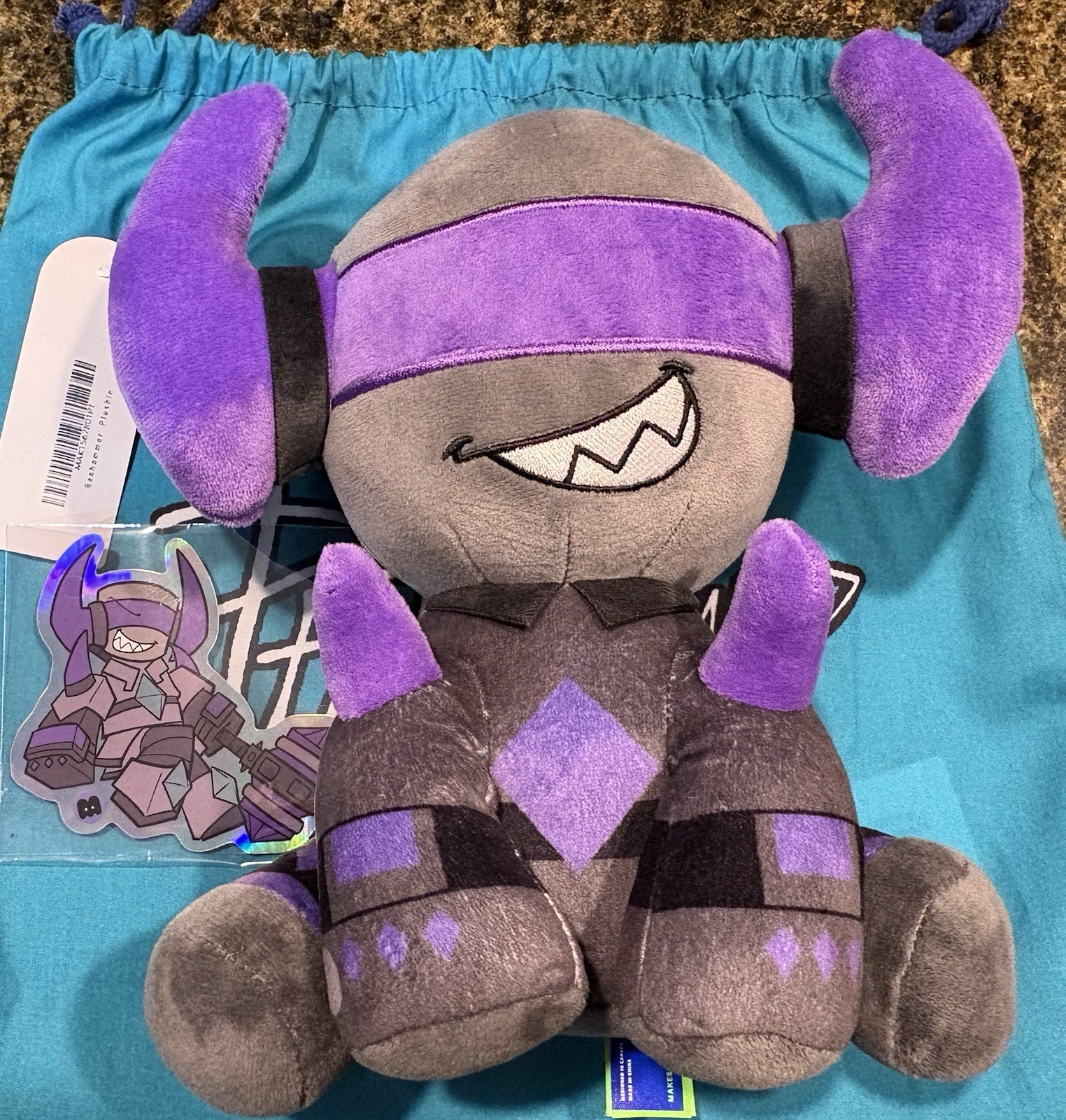 Official Makeship Banhammer Plush PHIGHTING Game Boggio Limited Edition NWT