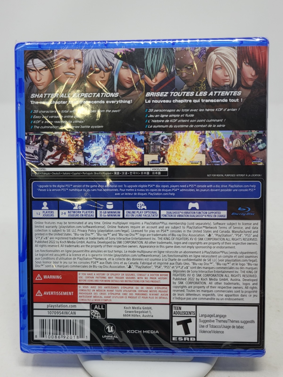 The King of Fighters KOF XV – PlayStation 4 PS4 SNK Game Brand New Sealed