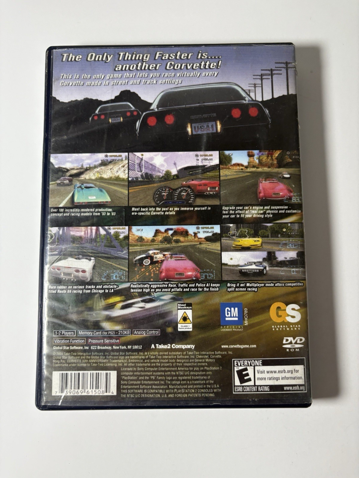 Corvette (Sony PlayStation 2 PS2, 2004) CIB Complete w/Manual Tested
