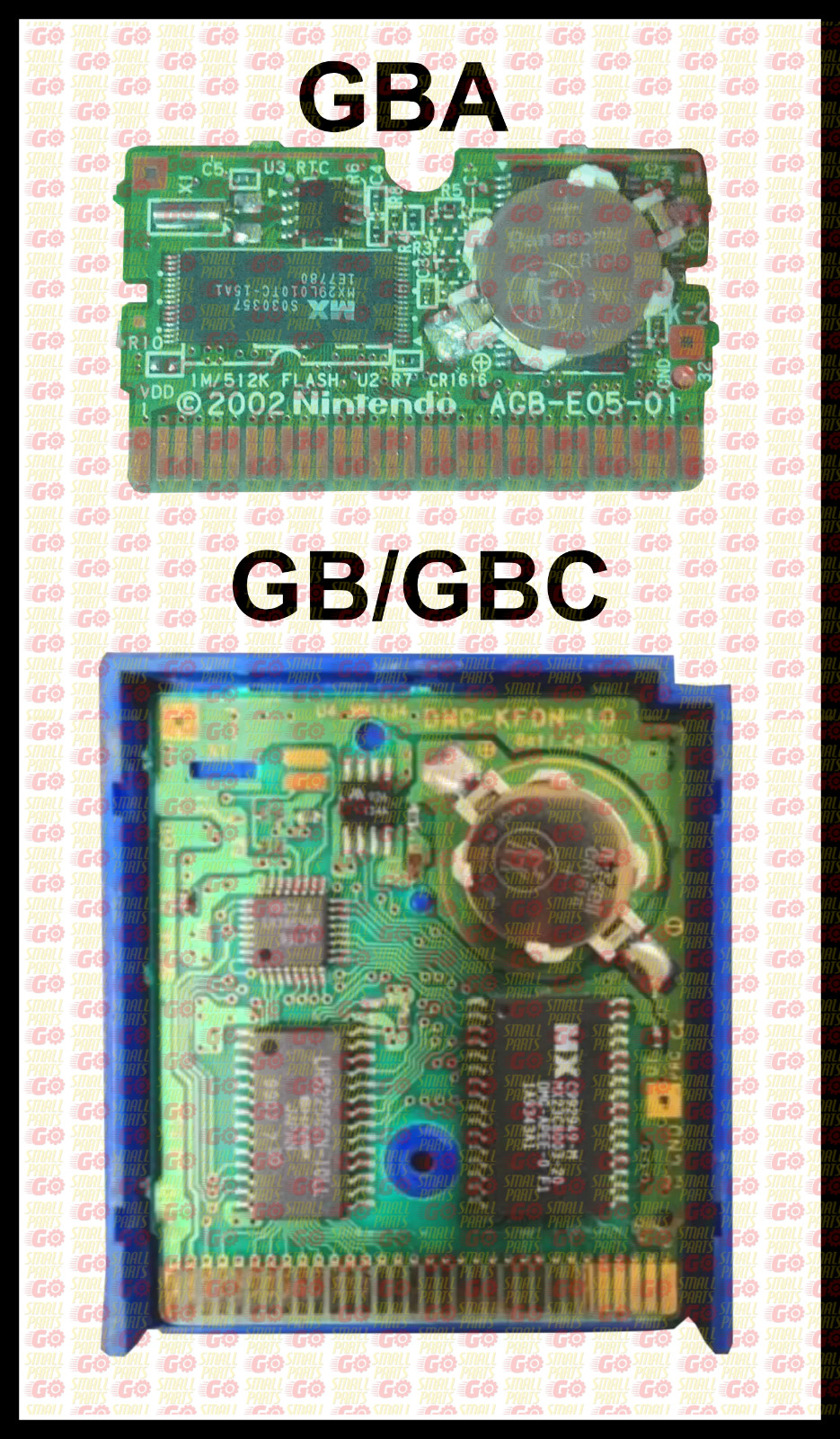 Game Boy CR2032 CR2025 to CR1616 Tab Battery Holder Replacement for SRAM Tabbed