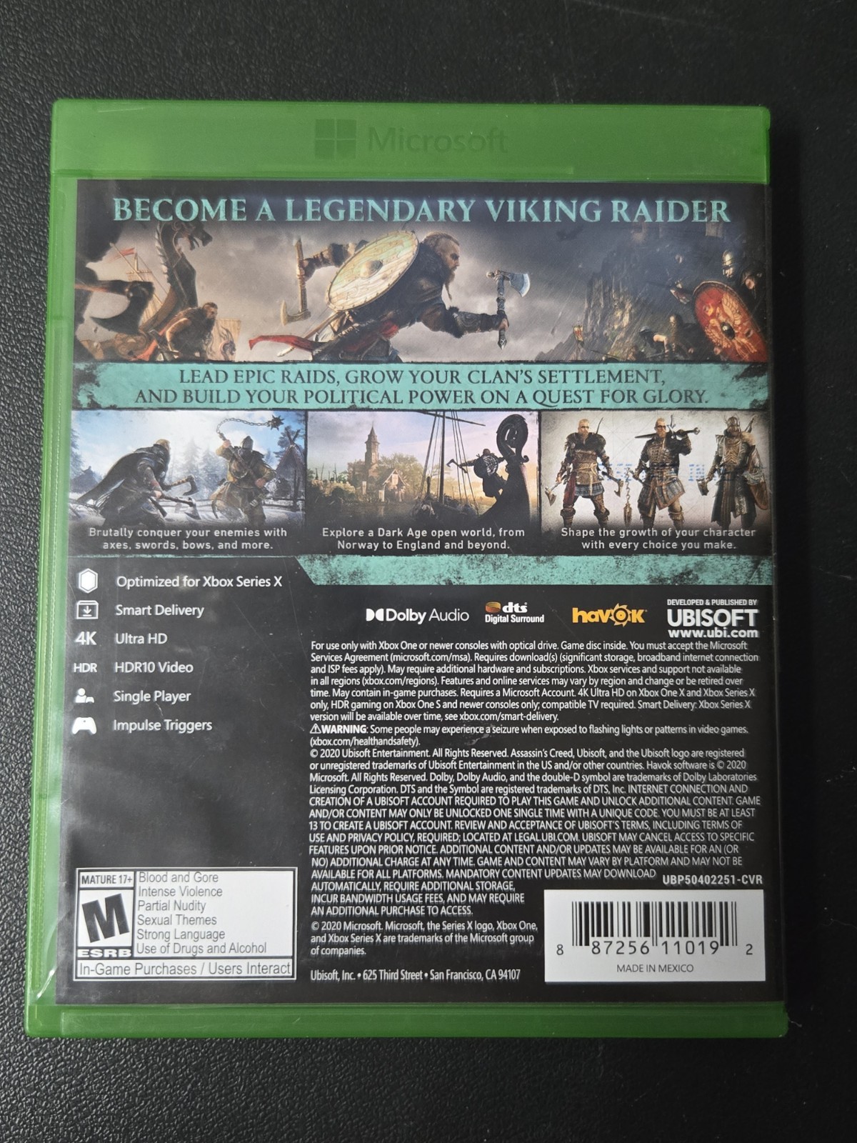 Assassin’s Creed Valhalla Microsoft Xbox One Series X – Untested – Ubisoft