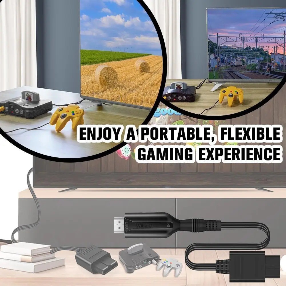 N64 to HDMI Converter Adapter Link Cable Nintendo N64/SNES/NGC/SFC/Gamecube Pro