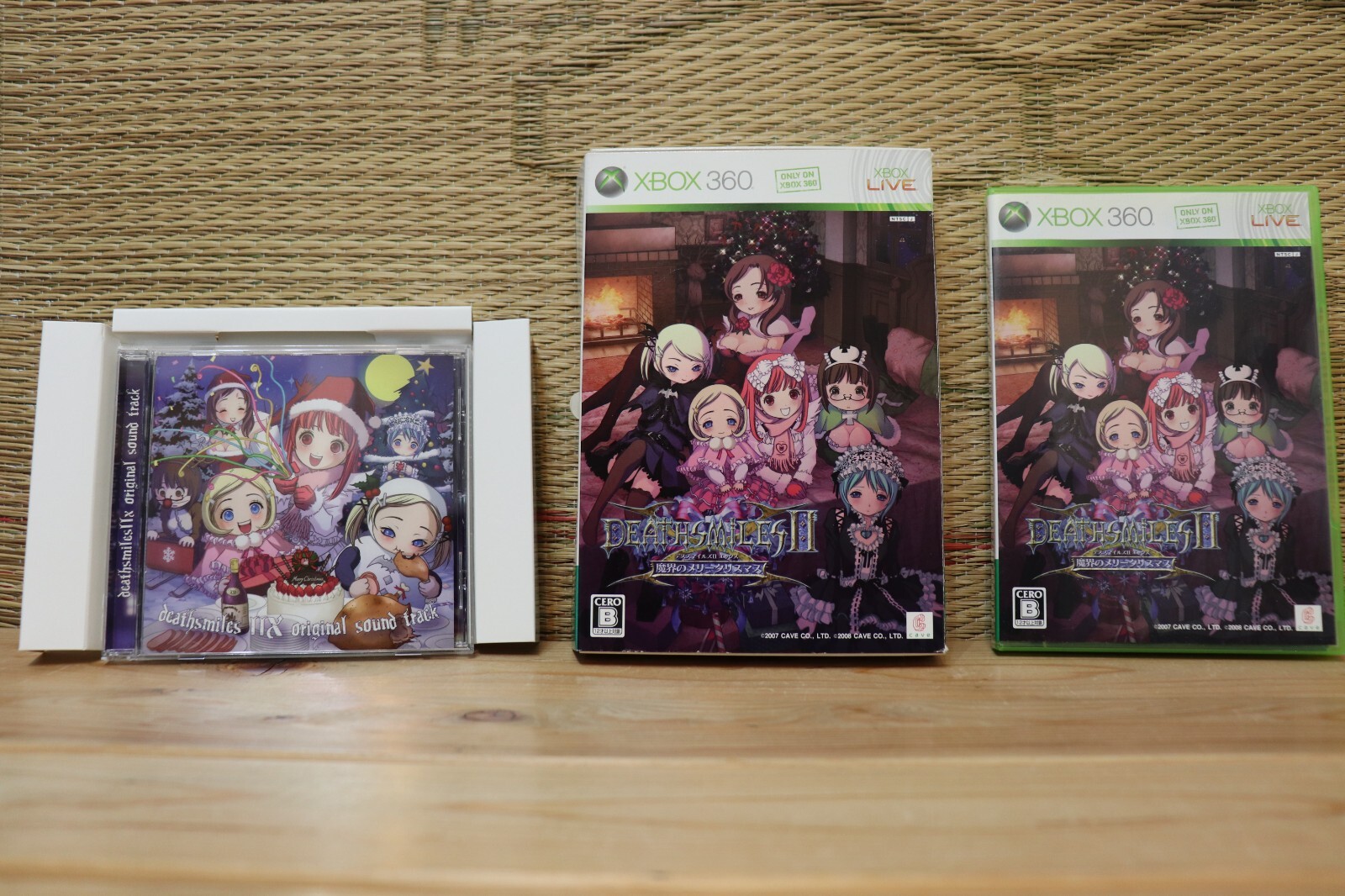 Death Smiles II X 2 Limited Edition Complete Set! Xbox 360 Japan VG!
