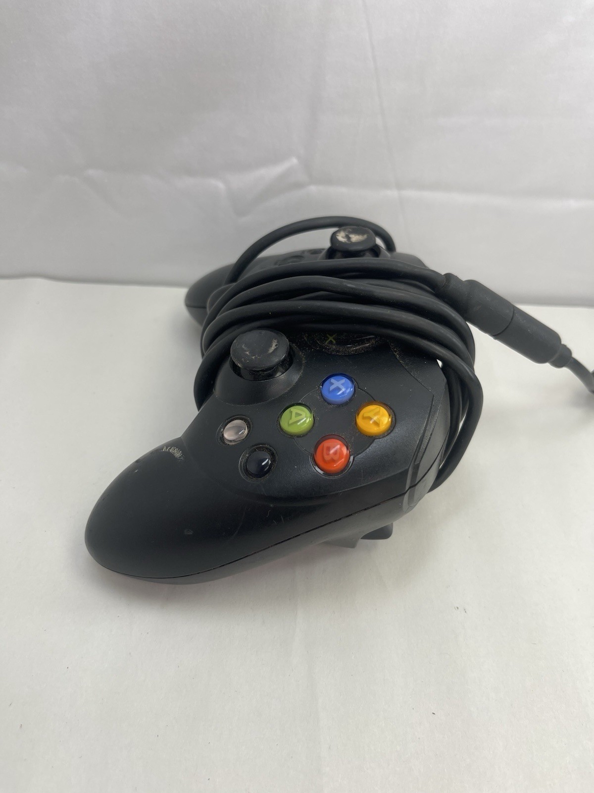 Original Microsoft Xbox Controller – Black Wired Controller (Model S)