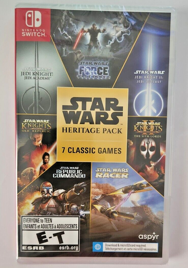 Star Wars Heritage Pack Switch Brand New Game (2023 Fighting Racing Shooter RPG)