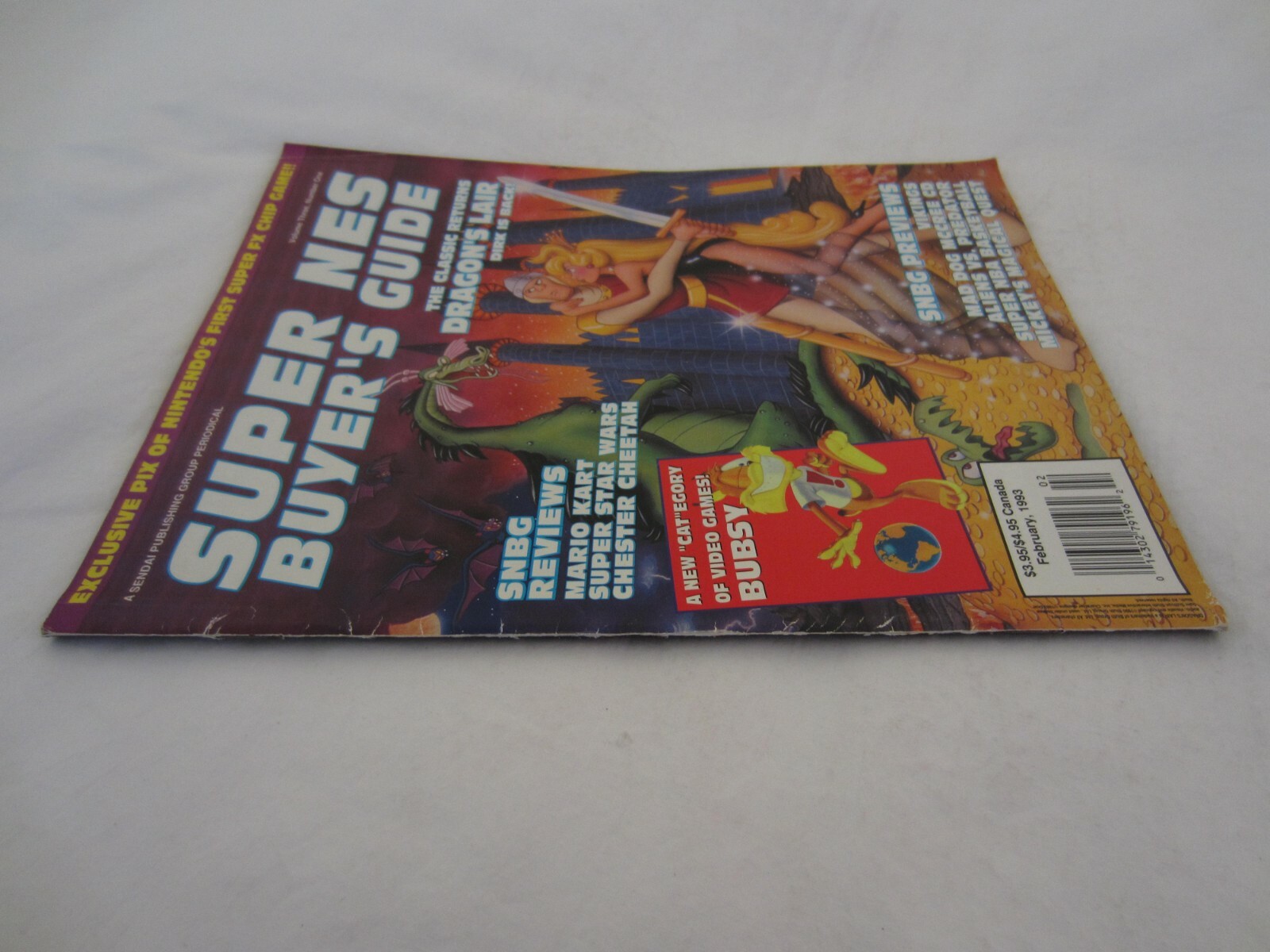 Super NES Buyer’s Guide February 1993 (SNES) Super Nintendo Dragon’s Lair RARE