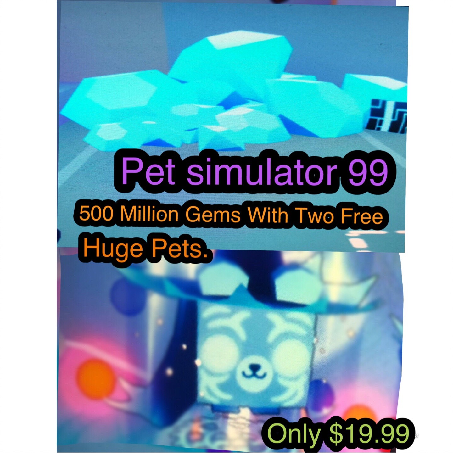 Roblox Pet Simulator 99 Gems (Pet Sim99 PS99) 💎CHEAPEST | FASTEST | RELIABLE✅