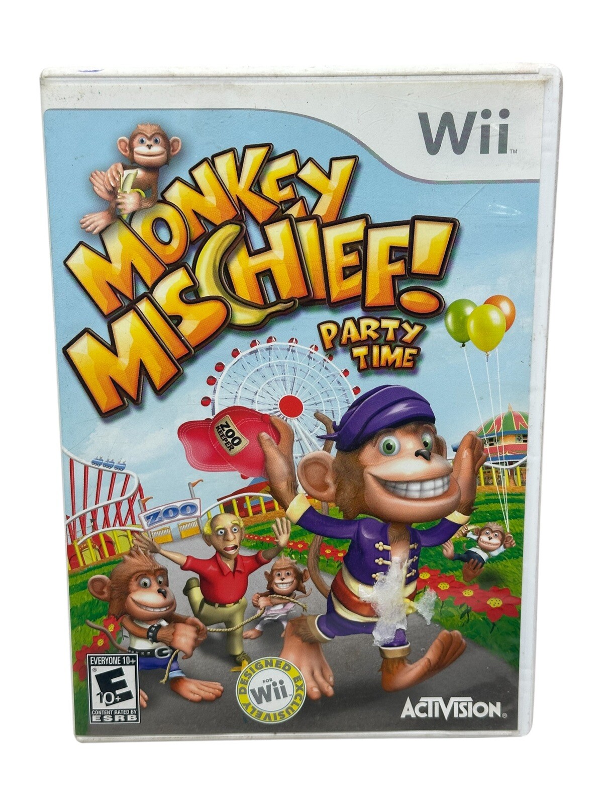 Monkey Mischief Party Time (Nintendo Wii, 2008) Complete and Tested