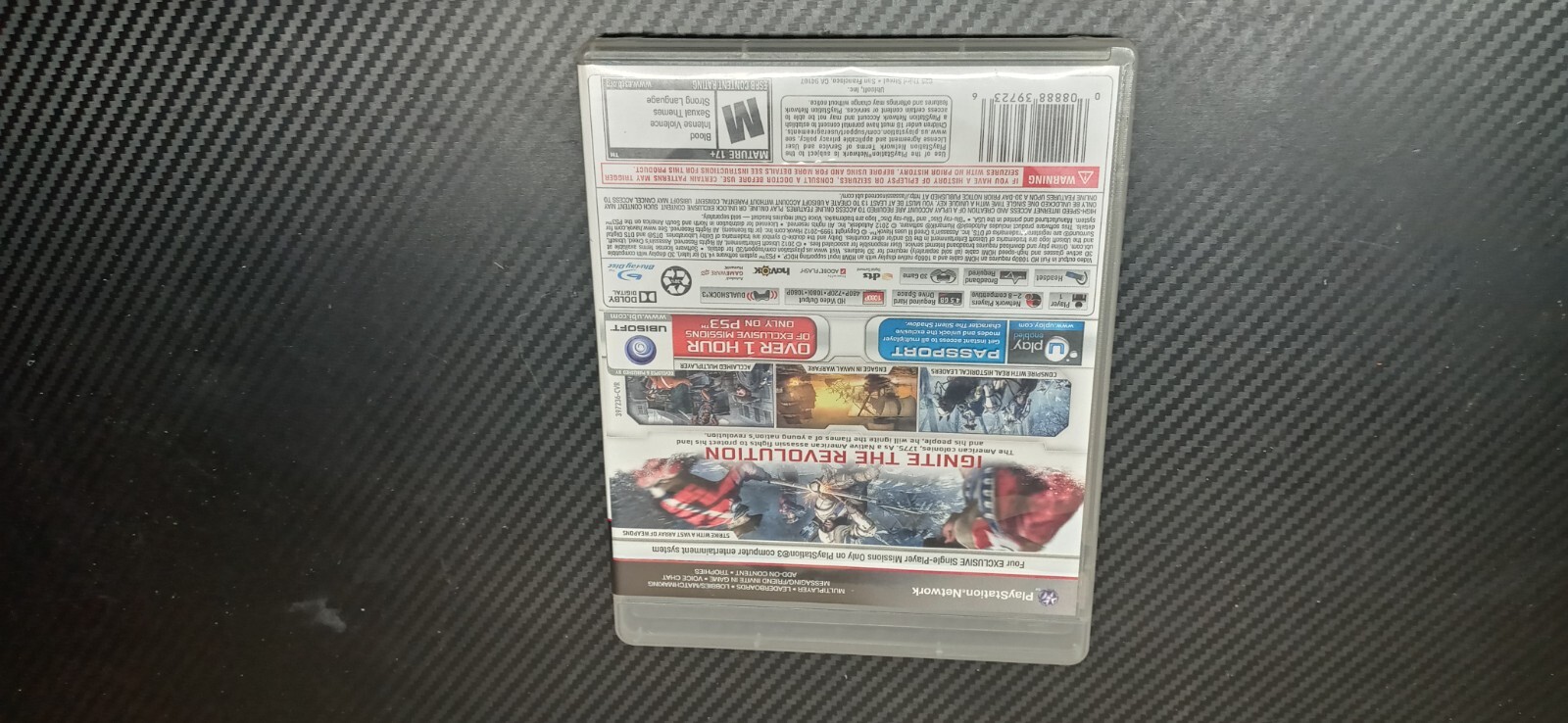 Assassin’s Creed III 3 PS3 2012 Action-Adventure Ubisoft MA15+ VGC 7063