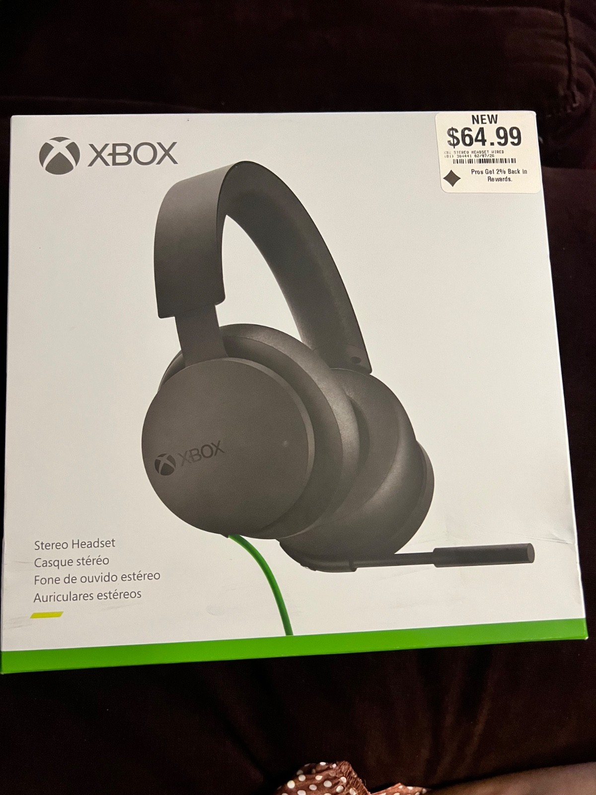 Official Genuine Microsoft Xbox One Stereo Headset Wired 3.5 mm Jack