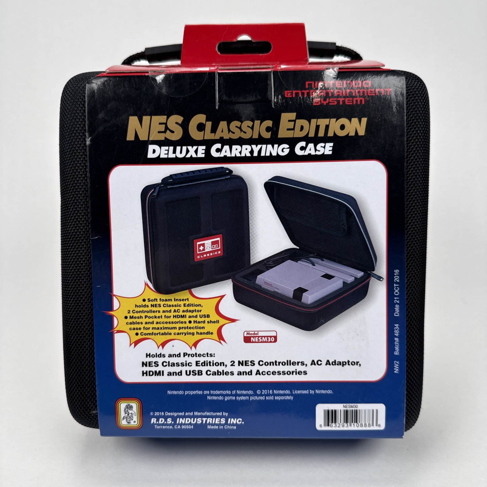 Nintendo Entertainment NES Classic Edition System Deluxe Carrying Case New