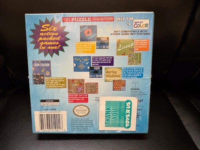 Microsoft Puzzle Collection Entertainment Pack Nintendo Game Boy Color sealed