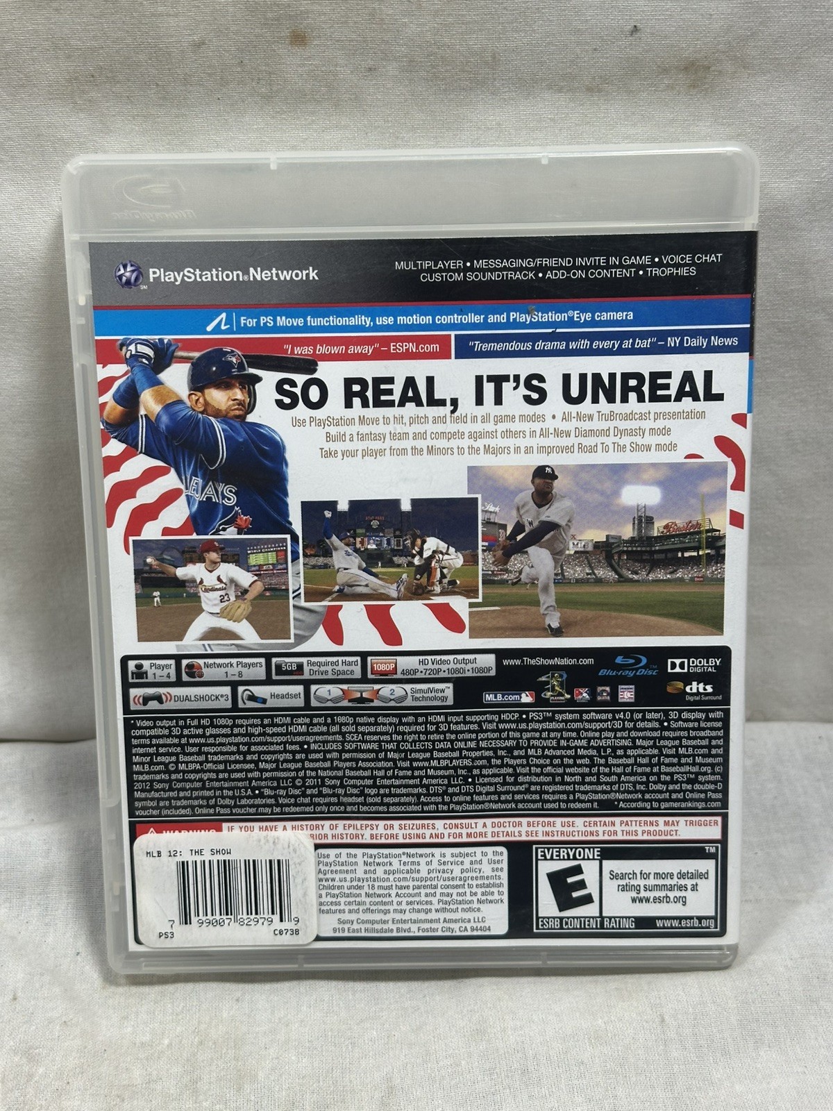 MLB 12: The Show (Sony PlayStation 3, 2012) Complete and Tested