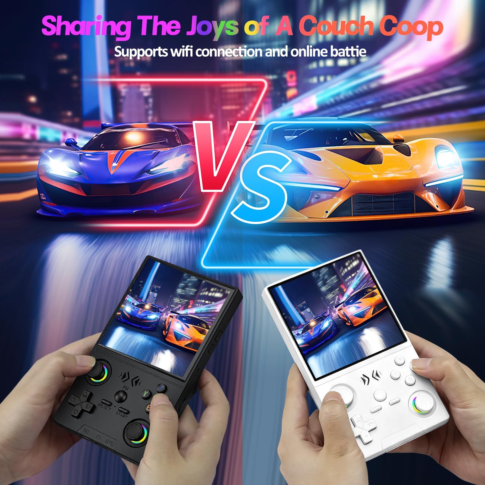 XF40V Retro Handheld Game Console, Retro Gaming Console 4.0” IPS Screen Linu…