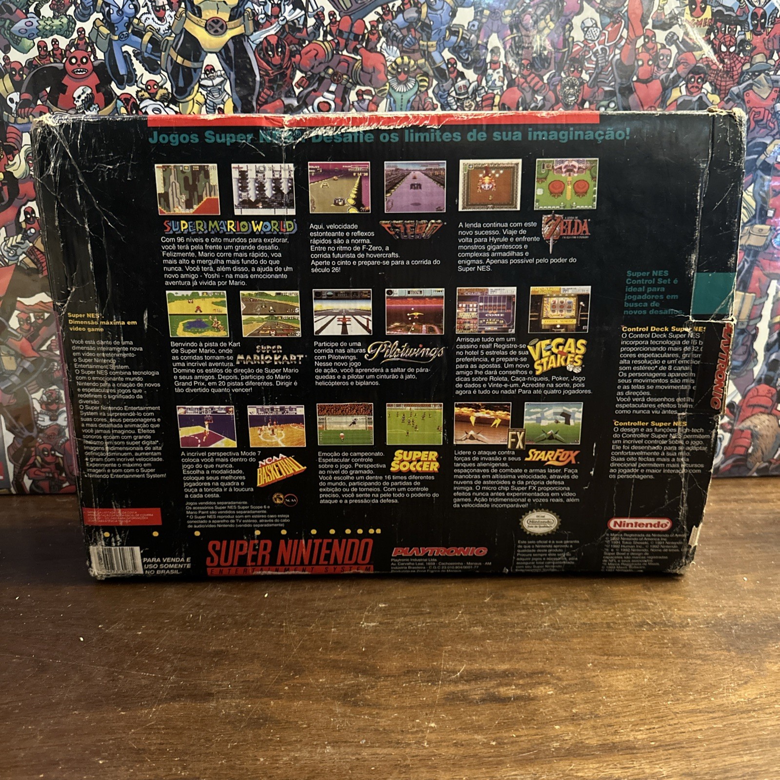 Playtronic Super Nintendo SNES Console Super Set Brazil – Complete W Super Mario