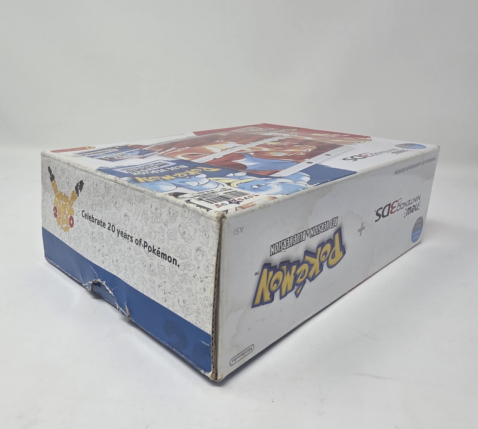 💥 New Nintendo 3DS Pokemon 20th Anniversary Edition System Box Plates Red Blue