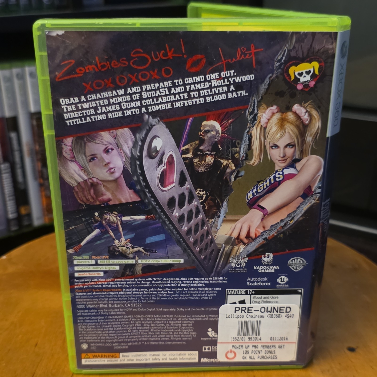 Lollipop Chainsaw (Microsoft Xbox 360) NTSC-U/C M Complete w/ Manual (2012)