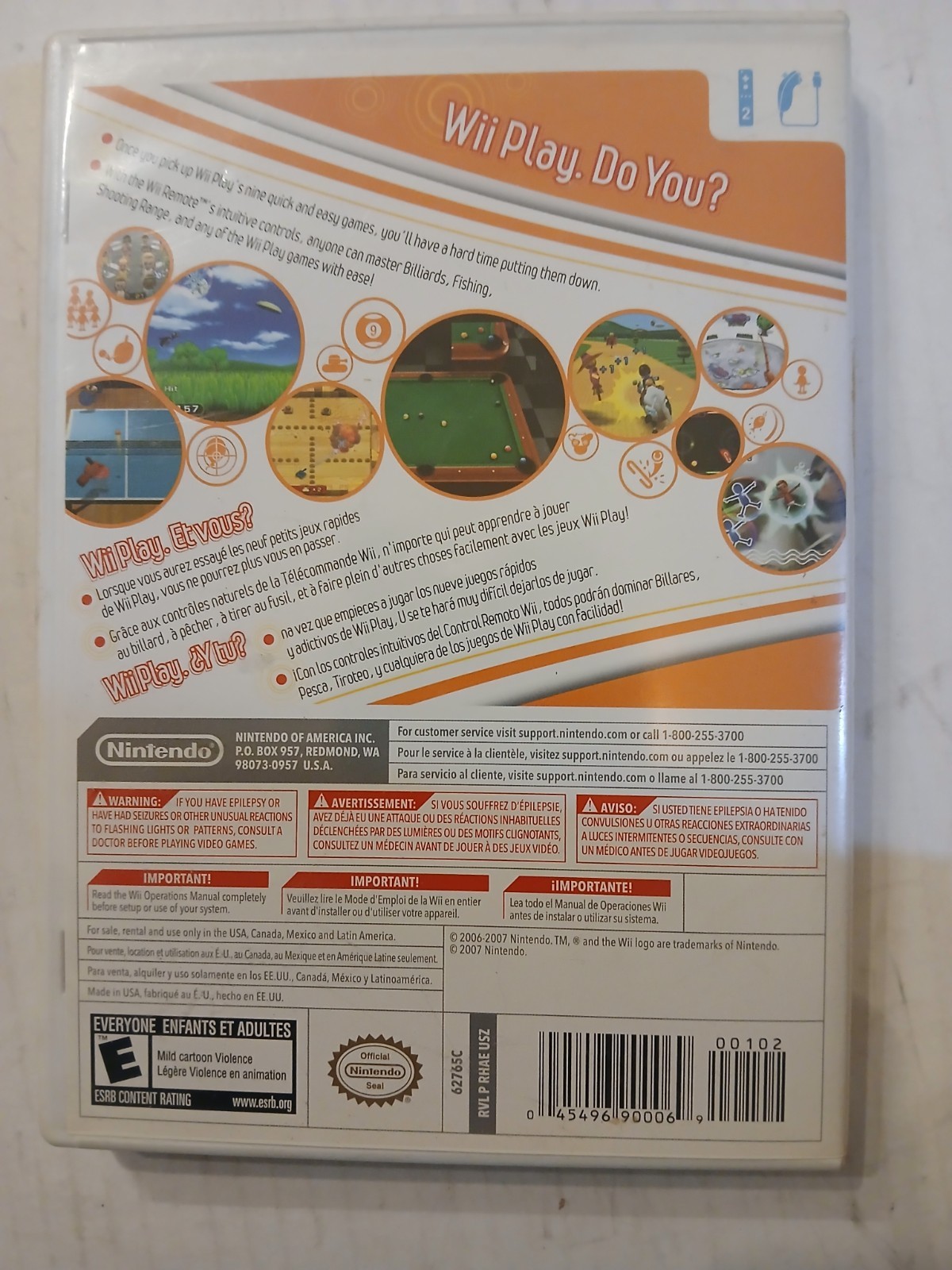 Wii Play Nintendo Wii 2007 Game Complete In Box With Manual