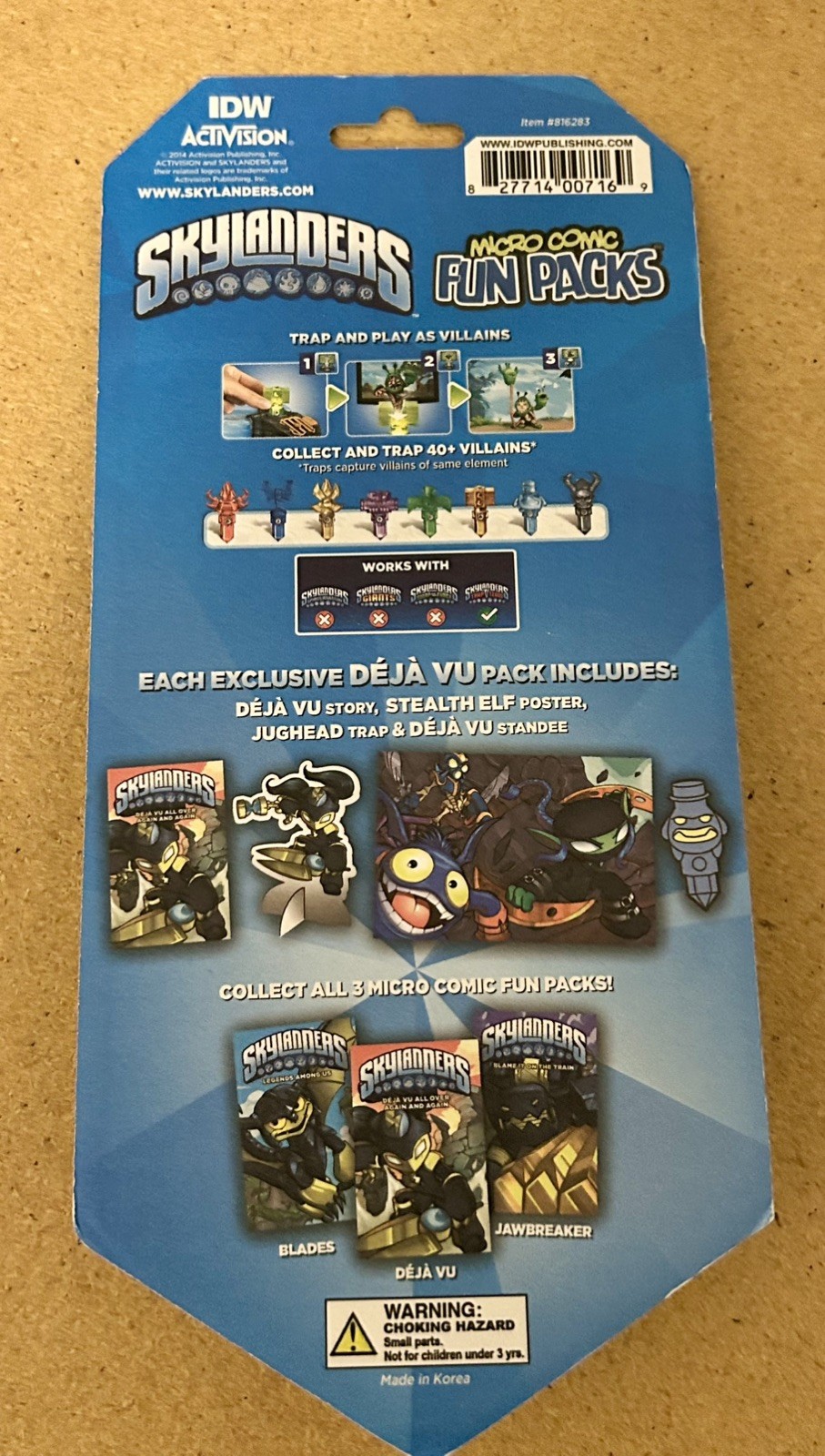 Skylanders – Trap 🪤 Team – Only @ TRU – Micro Comics – Deja Vu 💫BNIFSP