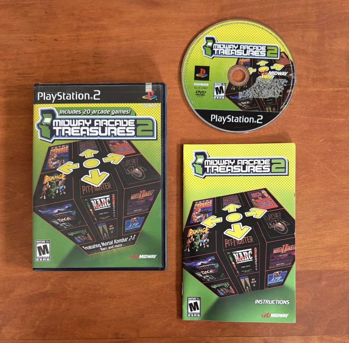 Midway Arcade Treasures 2 (PlayStation 2, Ps2) CIB Complete w/ Reg & Tested