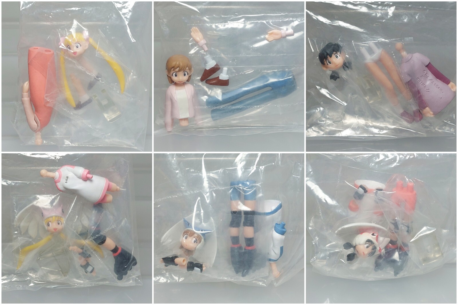 HGIF Alien Nine 9 Kasumi Kumi Yuri Figure Complete Set Bandai 2002 3.5-4.6in
