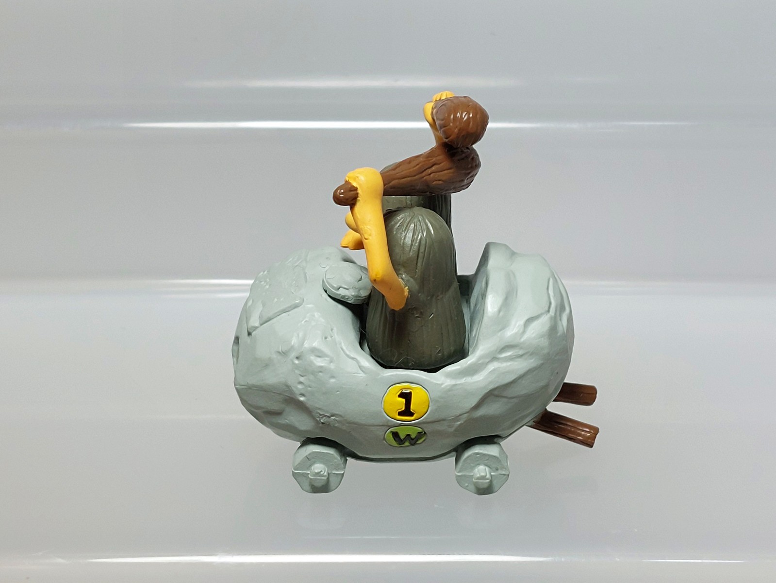 Wacky Races HG Series Boulder Mobile Vehicle Figure Bandai 2000 Japan H03 1.7in